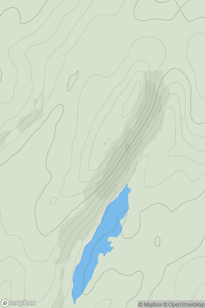Thumbnail image for Barr Mor [Oban to Loch Fyne] [NR863982] showing contour plot for surrounding peak